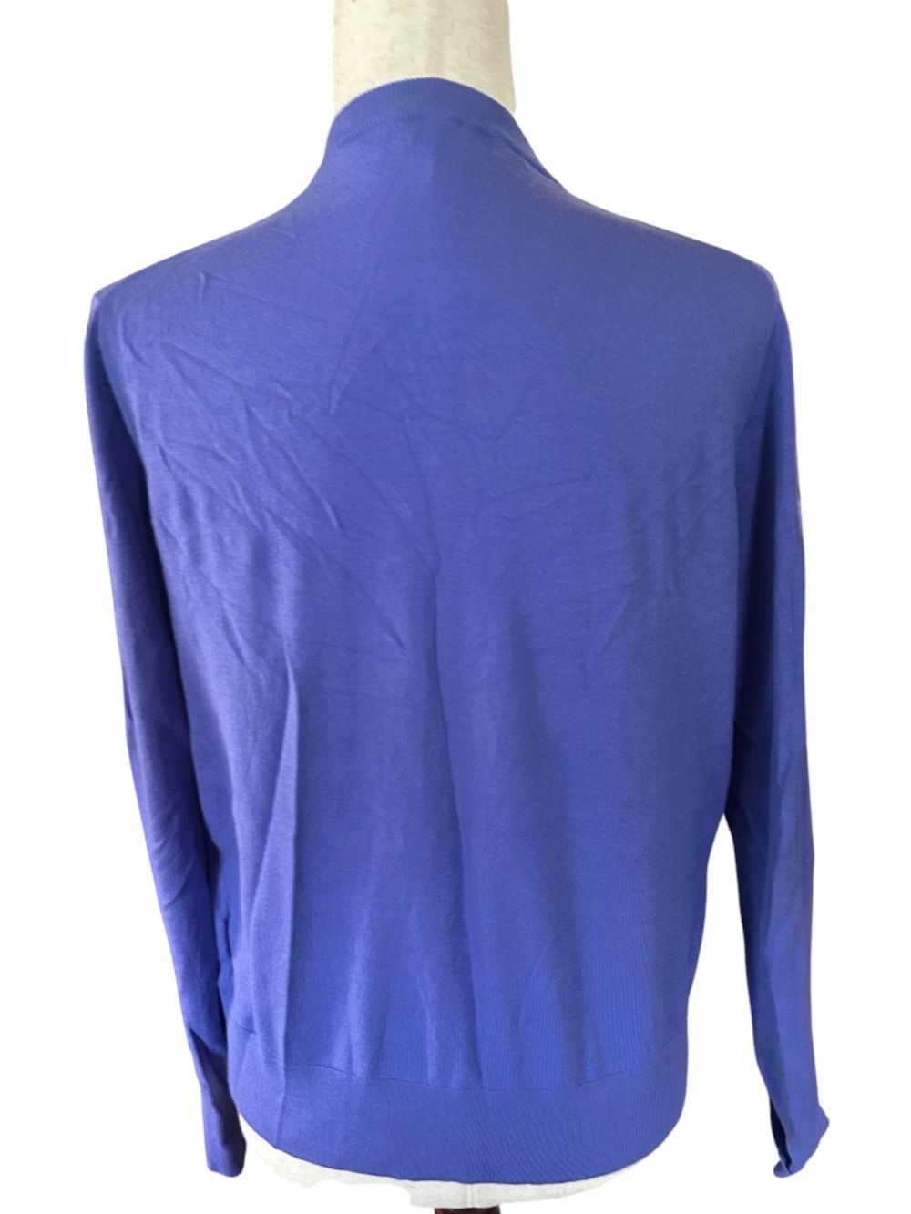 Periwinkle Purple Crewneck Cardigan - Picture 2 of 13